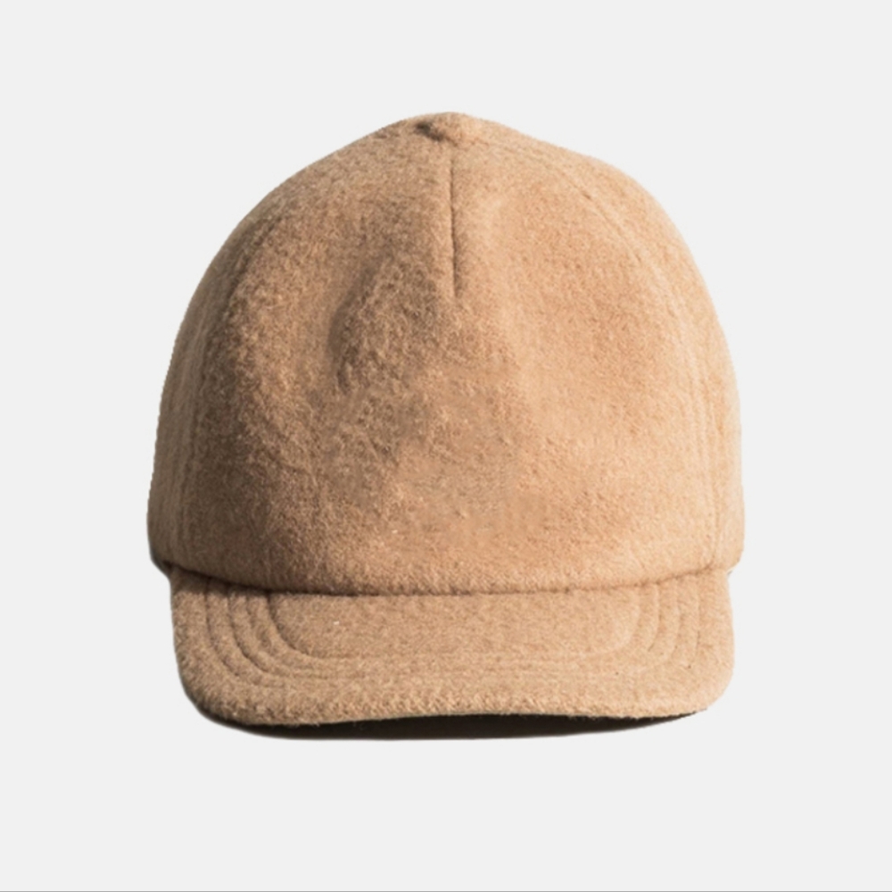 RARE SOLD OUT NWT R13 camel wool flat brim cap